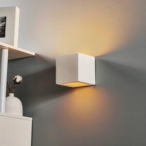 SOLLUX LIGHTING Applique Cube up/down di ceramica, bianco