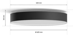 Philips - Plafoniera LED dimmerabile Hue ENRAVE L LED/33,5W/230V nera+ telecomando