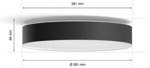 Philips - Plafoniera LED dimmerabile Hue ENRAVE M LED/19,2W/230V nera + telecomando