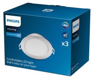 Philips - SET 3x Lampada LED da incasso DIAMOND LED/3,5W/230V 2700K