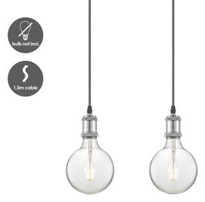 Cavo di alimentazione VINTAGE 3xE27/40W/230V cromo opaco
