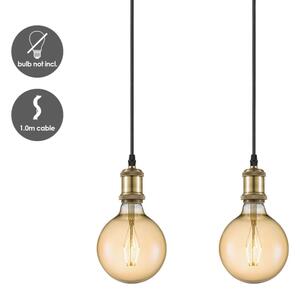 Cavo di alimentazione VINTAGE 3xE27/40W/230V ottone