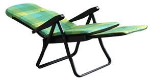 Poltrona Sdraio relax reclinabile in Tessuto cm 155x60x60 - QUENTIN - Multicolor