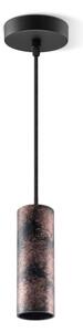 Lampadario a sospensione con filo SAGA 1xE27/40W/230V nero/bronzo
