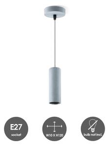 Lampadario a cavo SAGA 1xE27/40W/230V grigio