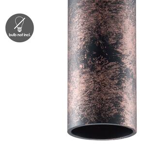 Lampadario a sospensione con filo SAGA 1xE27/40W/230V nero/bronzo