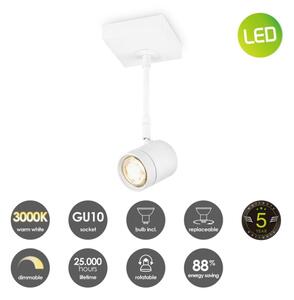Faretto LED dimmerabile MANU 1xGU10/5,8W/230V bianco