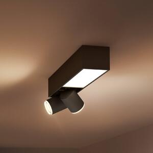 Philips Hue LED faretto da soffitto LED Centris nero a 2 luci CCT RGB