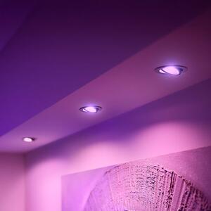 Philips Hue Faretto LED da incasso Centura in alluminio Ø 9cm CCT RGB set di 3