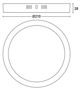 Philips - Plafoniera LED MAGNEOS LED/12W/230V 2700K nera