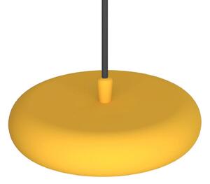 Lampada LED a sospensione Boina, Ø 19 cm, giallo