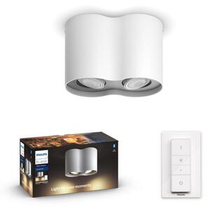 Philips - Plafoniera LED dimmerabile Hue PILLAR 2xGU10/5W/230V + Telecomando