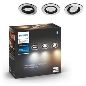 Philips - SET 3x Lampada da incasso LED dimmerabile Hue MILLISKIN 1xGU10/5,7W/