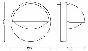 Philips - Applique da esterno JUNE 1xE27/12W/230V IP44