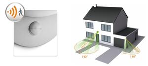 Philips - Applique da esterno con sensore JUNE 1xE27/12W/230V IP44