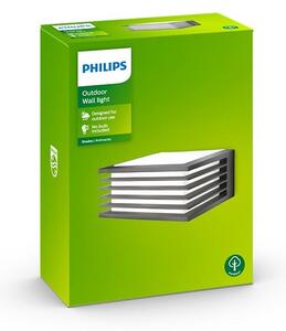 Philips - Applique da esterno SHADES 1xE27/15W/230V IP44 antracite