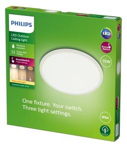Philips - Lampada LED dimmerabile da esterno SUPERSLIM LED/15W/230V IP54 bianco