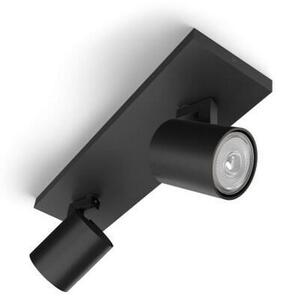 Philips - Luce Spot RUNNER 2xGU10/20W/230V nero