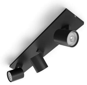 Philips - Luce Spot RUNNER 3xGU10/20W/230V nero