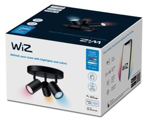 WiZ - Faretto LED RGBW Dimmerabile IMAGEO 3xGU10/4,9W/230V Wi-Fi CRI 90 nero