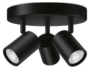 WiZ - Faretto LED RGBW Dimmerabile IMAGEO 3xGU10/4,9W/230V Wi-Fi CRI 90 nero