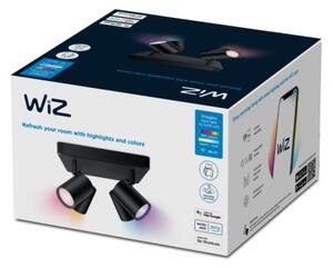 WiZ - Faretto LED RGBW Dimmerabile IMAGEO 4xGU10/4,9W/230V nero Wi-Fi