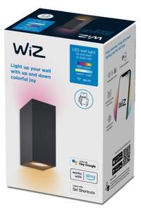WiZ -LED RGBW Applique dimmerabile UP&DOWN 2xGU10/4,7W/230V Wi-Fi CRI 90 nero
