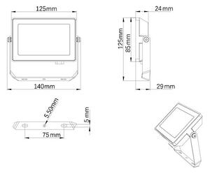 Philips - Proiettore LED da esterno PROJECTLINE LED/20W/230V IP65 3000K