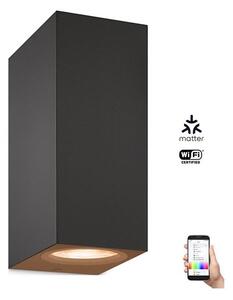 WiZ -LED RGBW Applique dimmerabile UP&DOWN 2xGU10/4,7W/230V Wi-Fi CRI 90 nero