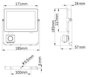 Philips - Proiettore LED da esterno con sensore PROJECTLINE LED/30W/230V IP65 3000K