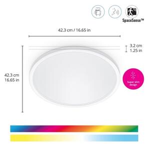 WiZ - Plafoniera LED RGB dimmerabile SUPERSLIM LED/22W/230V Wi-Fi bianco
