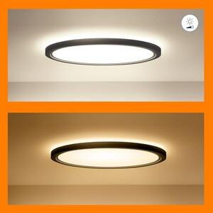 WiZ - Plafoniera LED RGB dimmerabile SUPERSLIM LED/22W/230V Wi-Fi nero