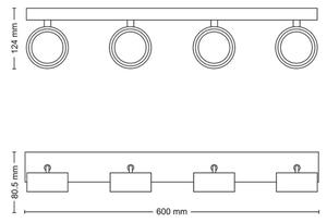 Philips - Faretto LED BRACIA 4xLED/5,5W/230V bianco