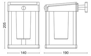 Philips - Applique a LED solare con sensore CAMILL LED/1,4W/3,7V IP44