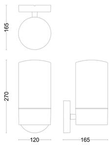 Philips - Applique da esterno FLAREON 1xE27/25W/230V IP44