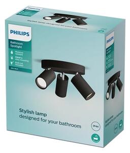 Philips - Luce Spot da bagno IDRIS 3xGU10/5W/230V IP44 nero