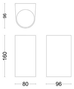 Philips - Applique da esterno NIGHTINGALE 2xGU10/35W/230V IP44
