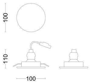 Philips - Lampada LED da incasso per bagni FRESCO LED/4,6W/230V IP23