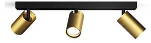 Philips - Luce Spot da bagno IDRIS 3xGU10/5W/230V IP44 nero/oro