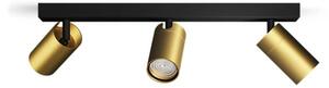 Philips - Luce Spot da bagno IDRIS 3xGU10/5W/230V IP44 nero/oro