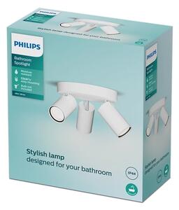 Philips - Luce Spot da bagno IDRIS 3xGU10/5W/230V IP44 bianco