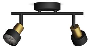 Philips - Faretto CONDUIT 2xGU10/5W/230V nero/ottone