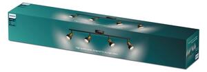 Philips - Faretto CONDUIT 4xGU10/5W/230V nero/ottone