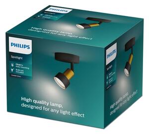 Philips - Faretto CONDUIT 1xGU10/5W/230V nero/ottone