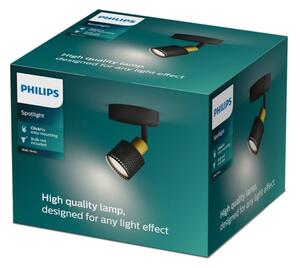 Philips - Faretto NIALL 1xGU10/5W/230V nero/ottone