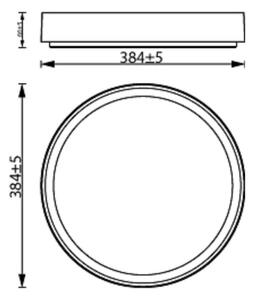 Philips - Plafoniera LED dimmerabile HANNO LED/24W/230V 4000K nero