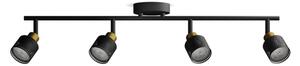 Philips - Faretto NIALL 4xGU10/5W/230V nero/ottone