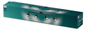 Philips - Faretto NIALL 4xGU10/5W/230V nero/ottone