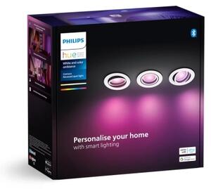 Philips - SET 3xLED RGBW Lampada da incasso dimmerabile Hue CENTURA 1xGU10/4,2W/230V