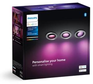 Philips - SET 3xLED RGBW Lampada da incasso dimmerabile Hue CENTURA 1xGU10/4,2W/230V